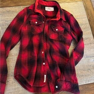 True Religion Flannel, Buffalo Plaid, Size Small